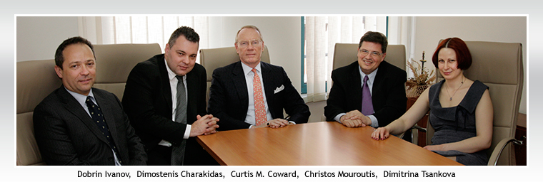 Left to right: Dobrin Ivanov,  Dimostenis Charakidas,  Curtis M. Coward,  Christos Mouroutis,  Dimitrina Tsankova